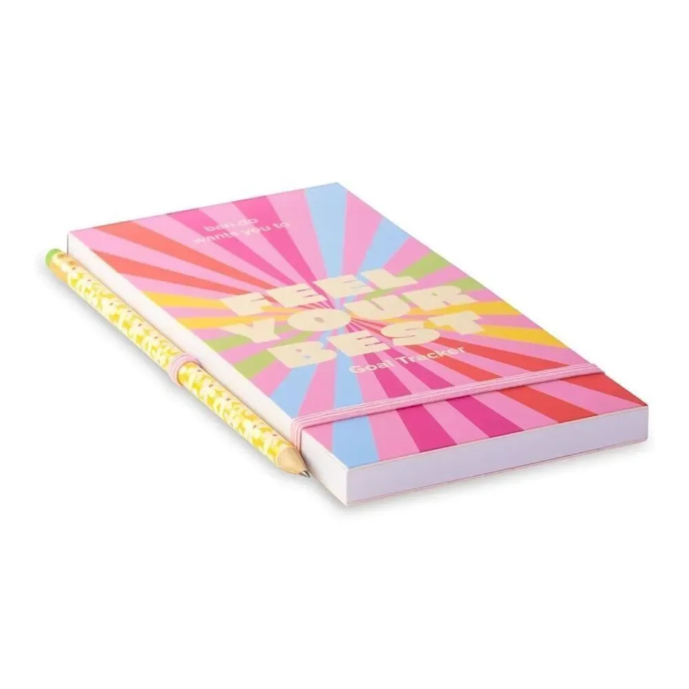 ban.do Good Intentions Goal & Habit Tracker Notepad – 80 Pages, Pink, NWT